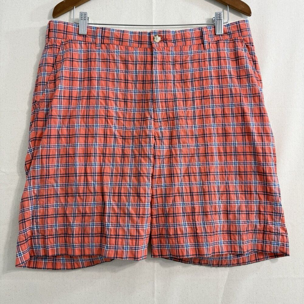 Vintage BERLE Golf Mens Shorts Plaid Chino Size 36 Multicolor